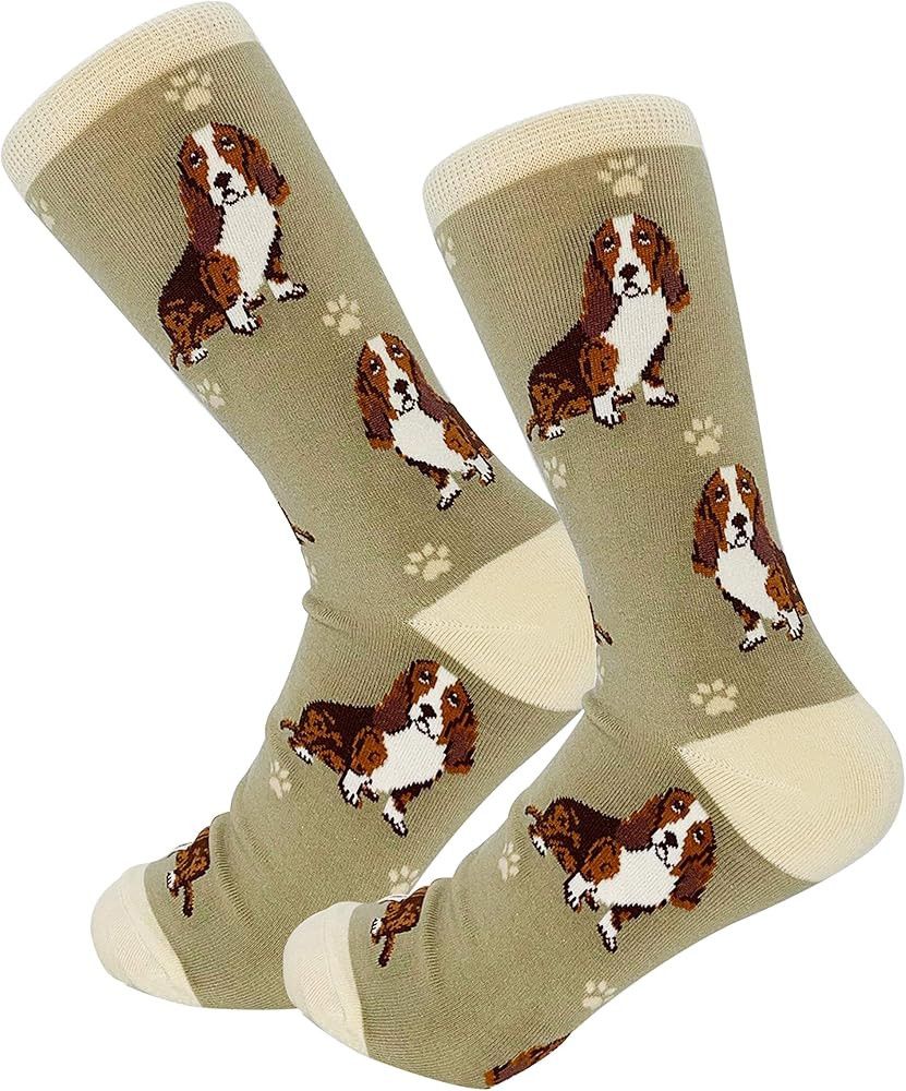 Pet Lover Socks - Fun - All Season - One Size Fits Most - For Women And Men – Dog Gifts (Basset... | Amazon (US)