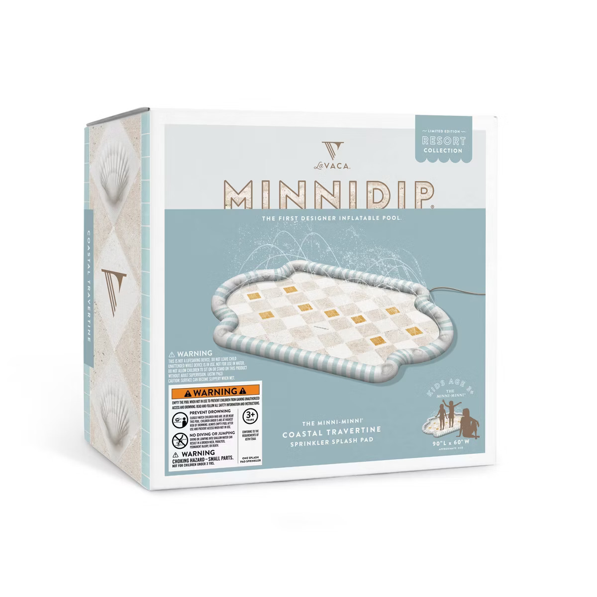 MINNIDIP Exclusive Resort Collection Splash Pad Play Sprinkler - Travertine Tiles | Target