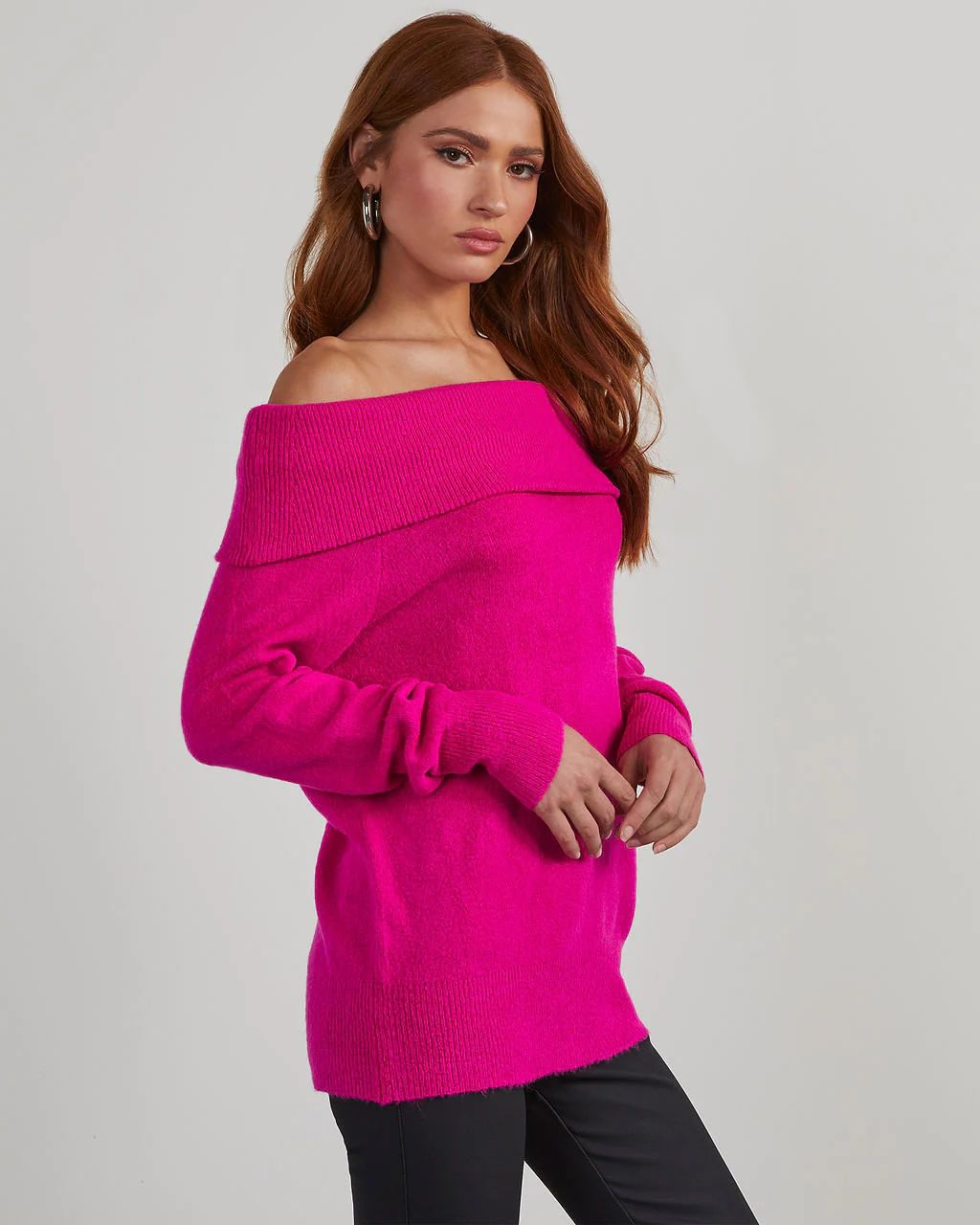 Maleah Off The Shoulder Knit Sweater | VICI Collection