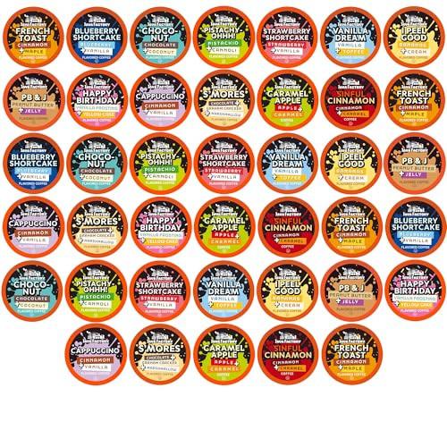 Java Factory Flavored Coffee Pods, Assorted Sampler, Variety Pack, Compatible with K Cup Brewers Including 2.0, 40 Count | Amazon (US)