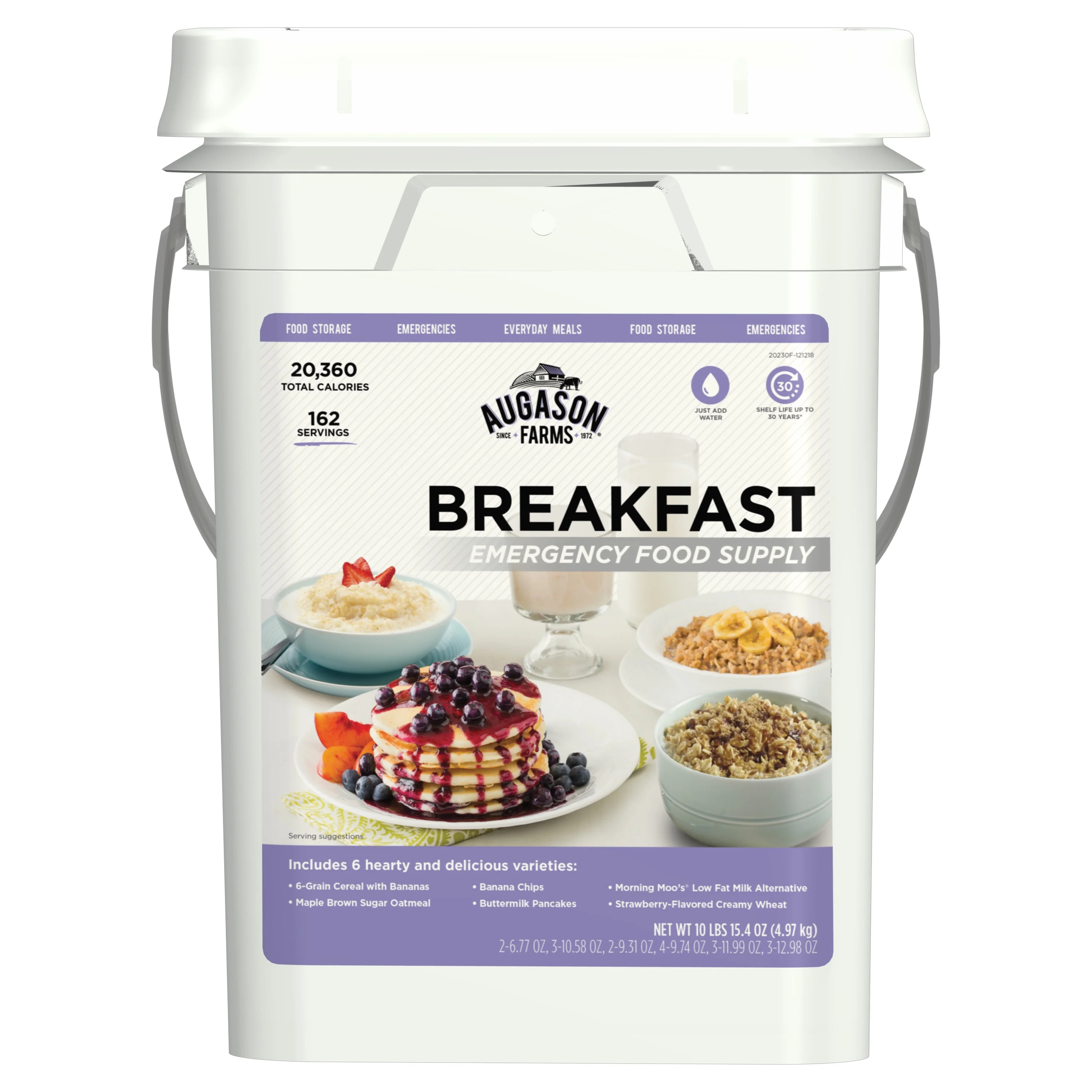 Augason Farms Breakfast Emergency Food Supply, 6 Varieties | Walmart (US)