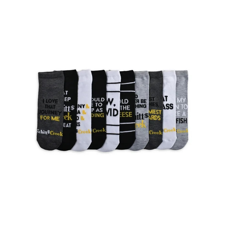 Schitts Creek Women's Low Cut Socks, 10-Pack | Walmart (US)