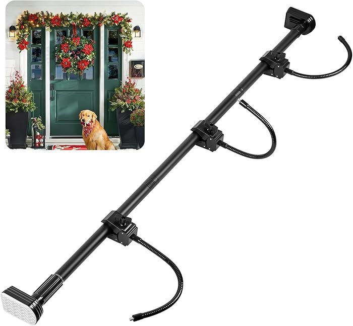 Garland Hanger for Front Door Frame, Adjustable Fits 18"-80" Doors（Large），Heavy-Duty Christ... | Amazon (US)