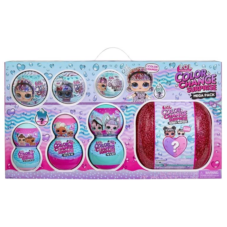 LOL Surprise Color Change Mega Pack Collectible Doll Exclusive w/ 70+ Surprises Age 4+ - Walmart.... | Walmart (US)