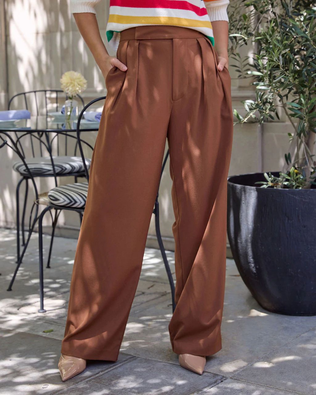 Full Harvest High Rise Wide Leg Trouser | VICI Collection