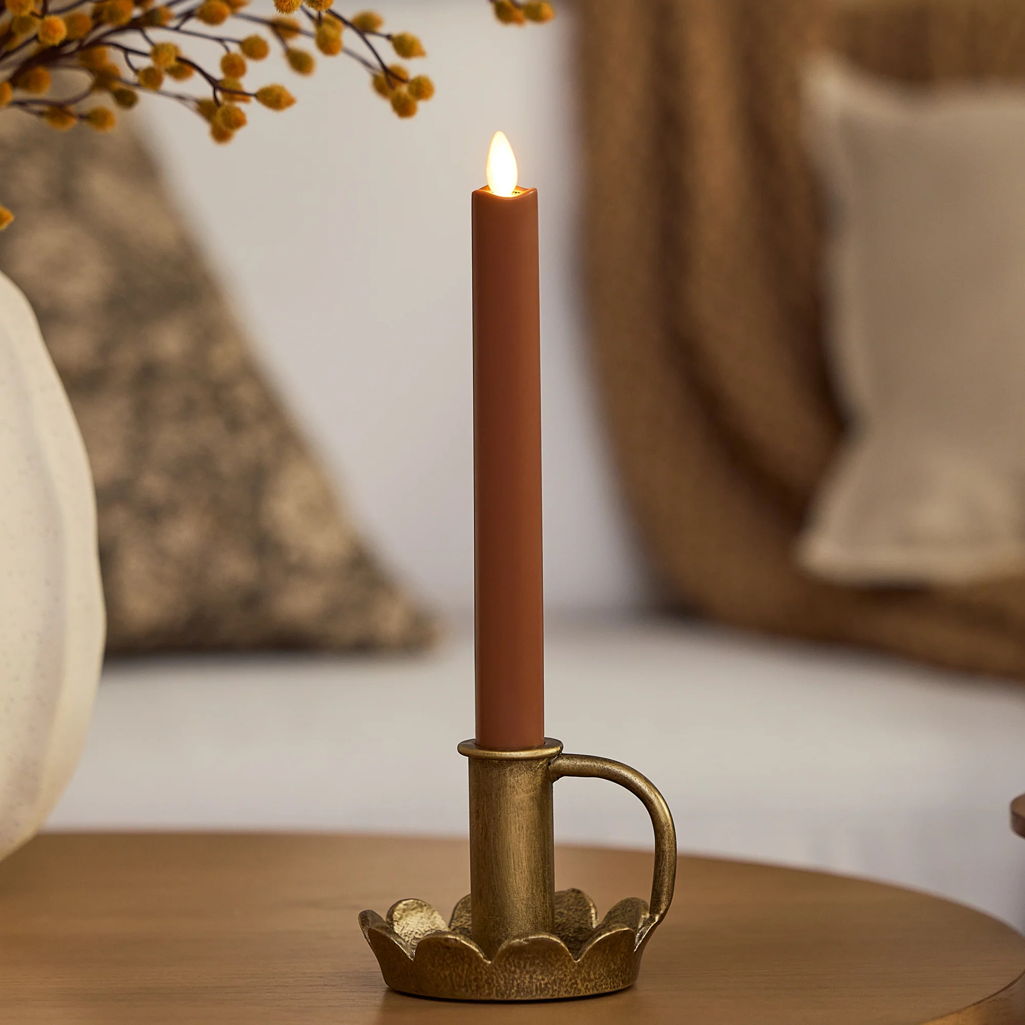 Caramel Café Flameless Candle Taper | Luminara