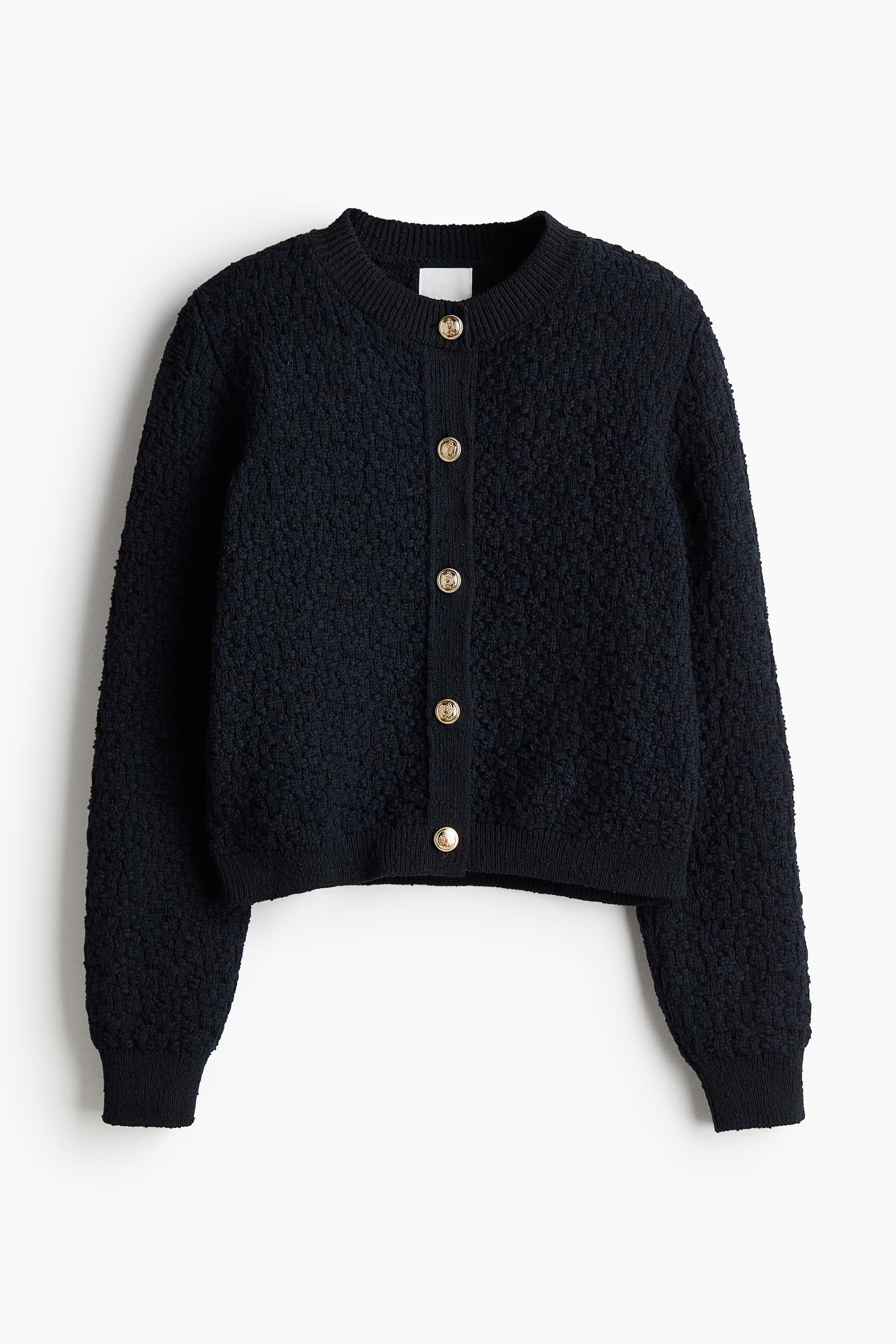 Textured-knit cardigan | H&M (UK, MY, IN, SG, PH, TW, HK)
