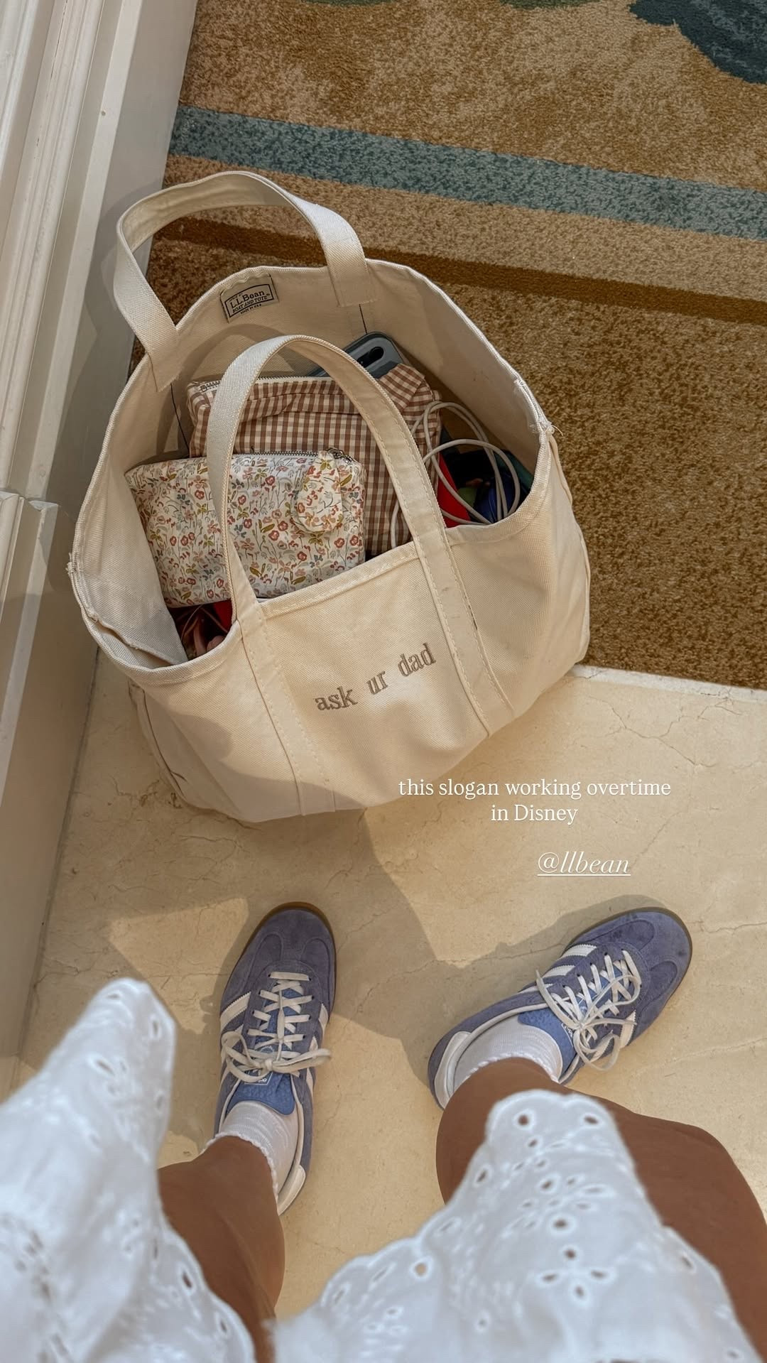 Had to bring this @L.L. bean bag with us to Disney 


#momlife #grwm #dayinthelife