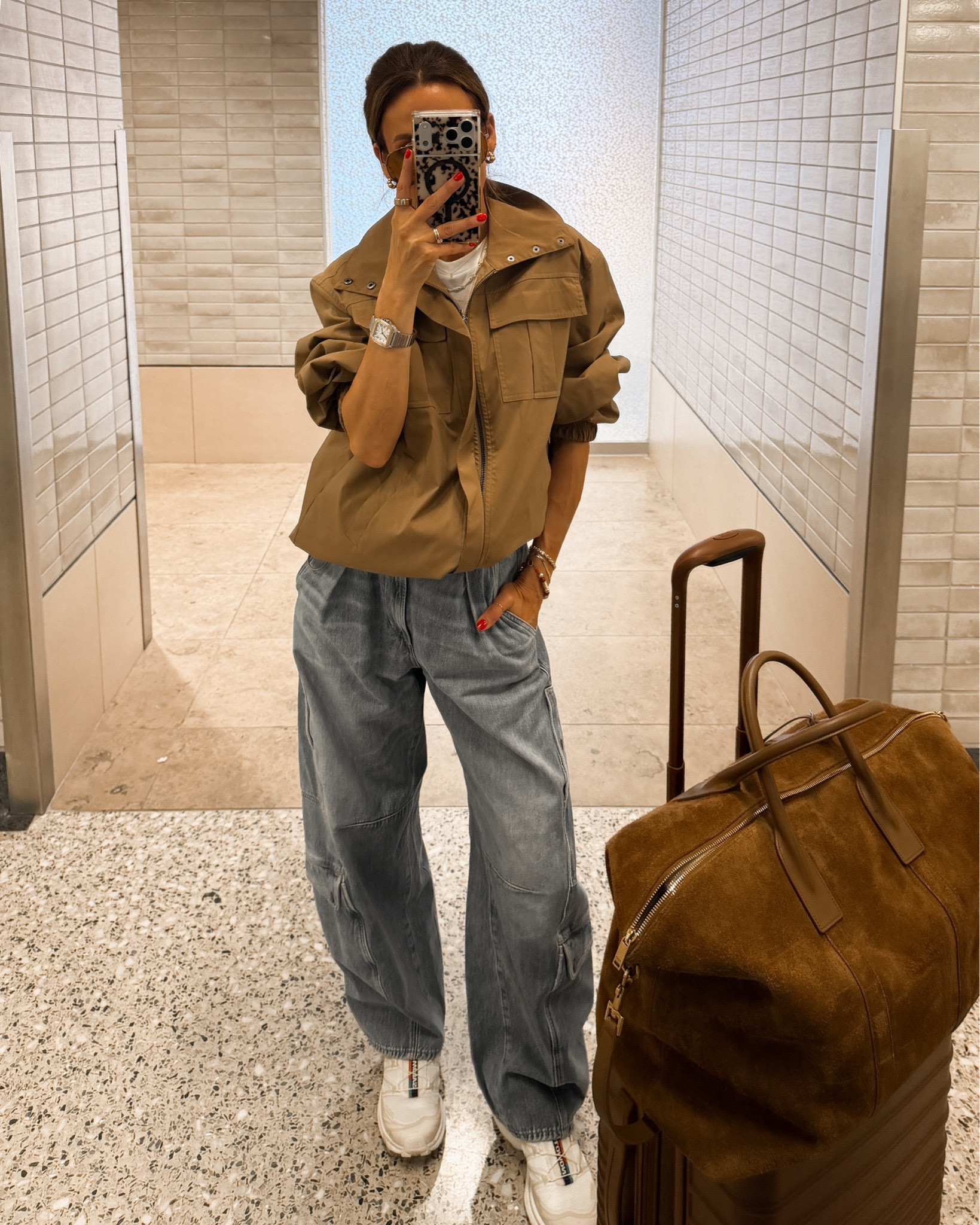 Airport outfit - jeans fit tts/25 compliment attractor - the jacket we all loved for summer travels is back
Softest tee for travels and comfiest sneakers

#LTKootd #LTKTravel #LTKSeasonal