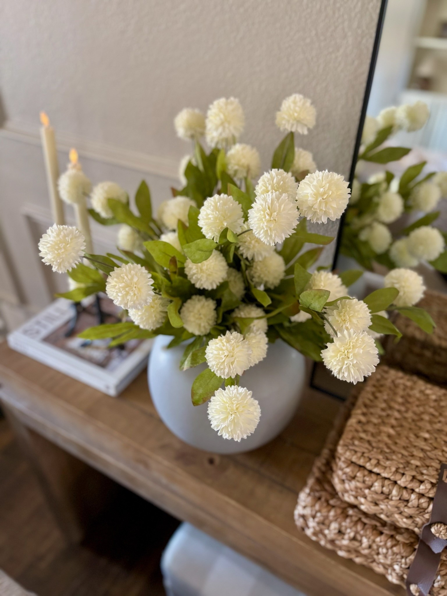 The prettiest stems from Amazon!  Own these in both the cream and pink! 