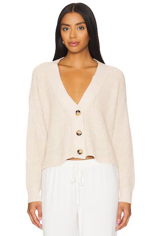 The Recycled Sweater Cropped Cardigan in Oat | Revolve Clothing (Global)