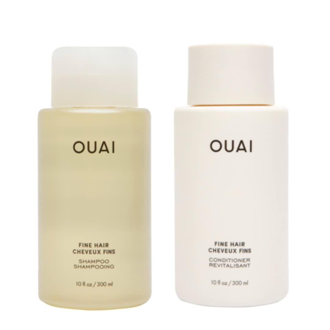 OUAI Fine Shampoo + Conditioner Set. Free from Sulfates. 10 oz Each. | Amazon (US)