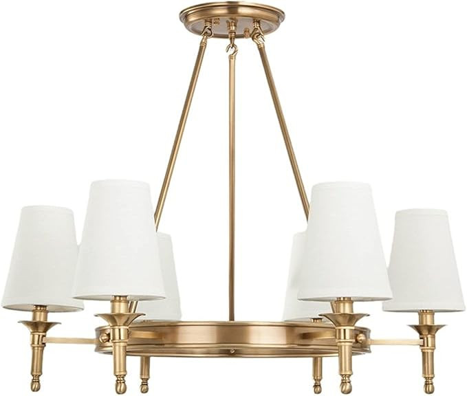 PARETE Modern LED Wall Sconces, Full Copper Round Chandelier for Bedroom Kitchen Dining Room Livi... | Amazon (US)