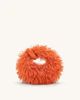 Abacus Faux Fur Mini Top Handle Bag - Orange | JW PEI US