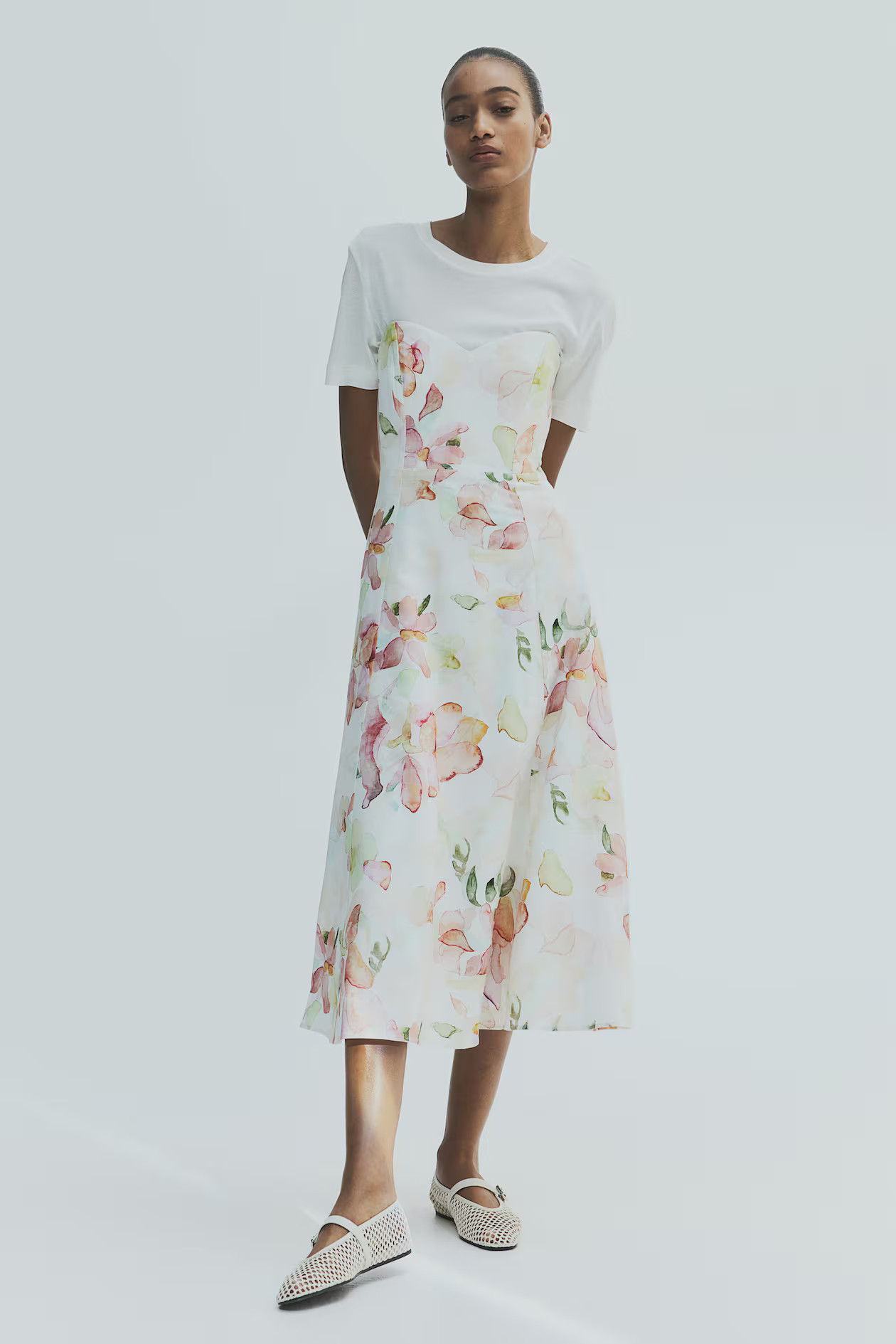 Vestido bandeau en mezcla de lino | H&M (FR, IT, ES, PT, BE)