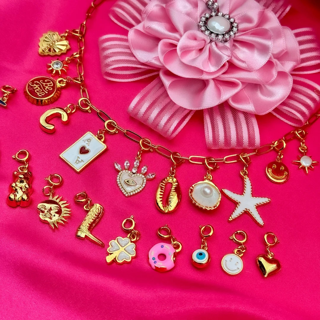 CHARM Necklace,build Your Own Custom Charm Necklace,pick Your Charms,design Your Own Charm Neckla... | Etsy (US)