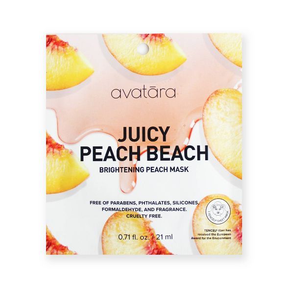 Avatara Peach Beach Brightening Mask - 0.7 fl oz | Target