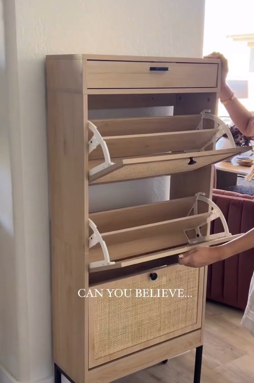 Hidden shoe rack 

#LTKHome