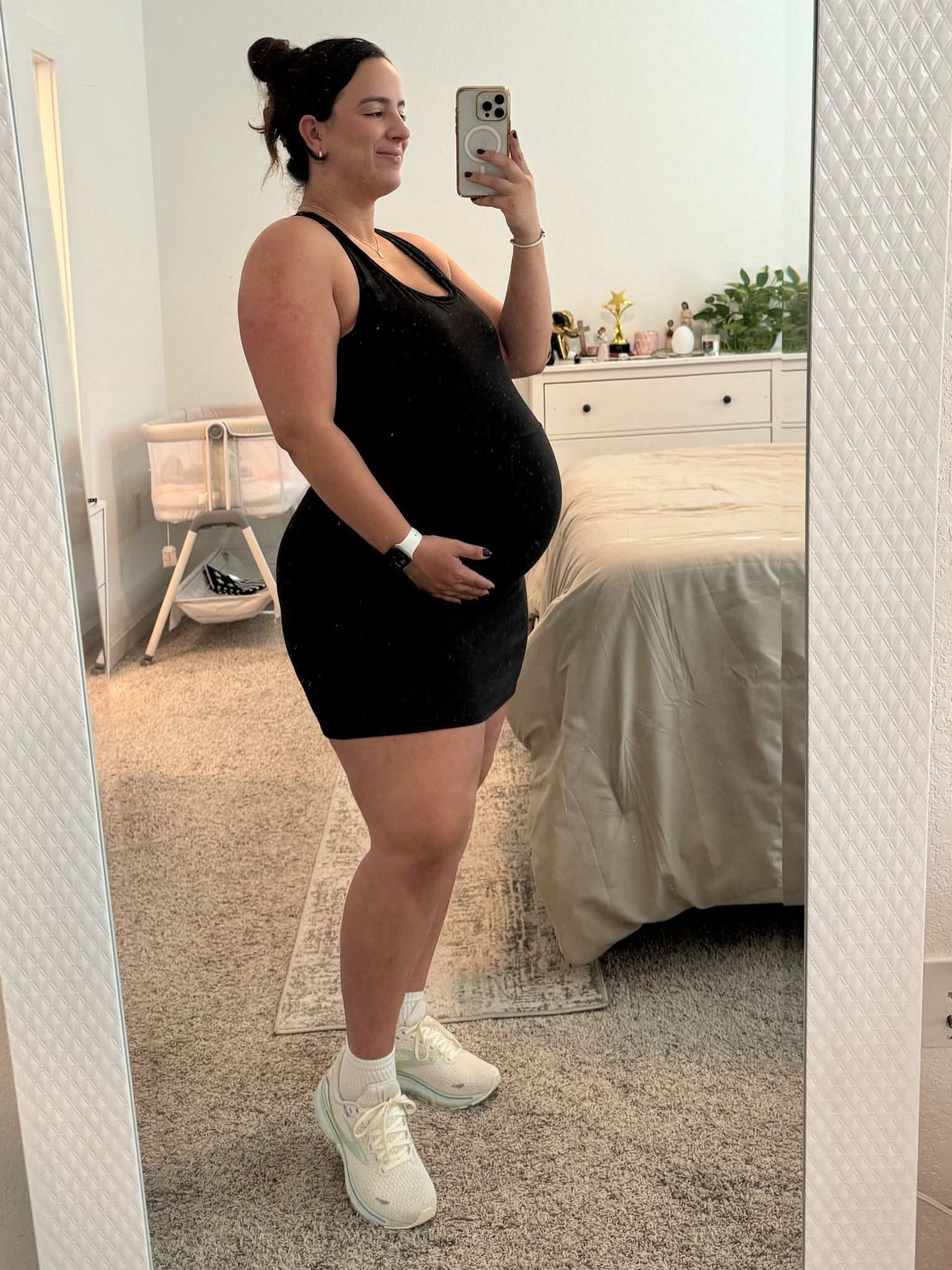 Sporty Dress! It has a super cute back cut out as well. Had to buy new shoes since my feet grew - so comfortable! 

#LTKBump #LTKMidsize #LTKActive