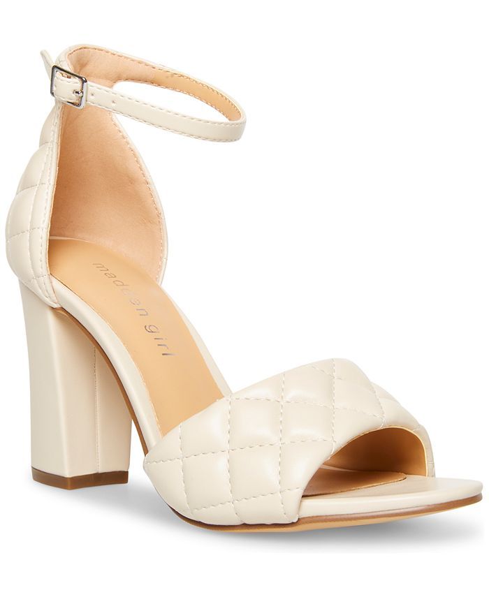 Madden Girl Blend-Q Quilted Two-Piece Block-Heel Sandals & Reviews - Sandals - Shoes - Macy's | Macys (US)