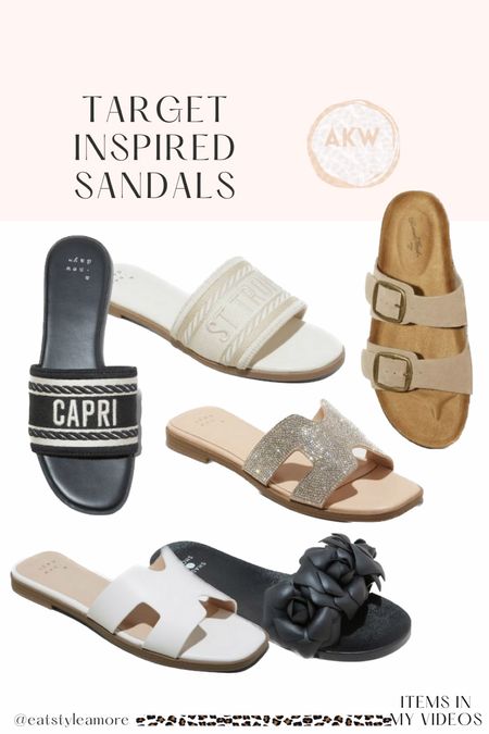 Blown away by the new Target sandals! Inspired by well known brands but all under $30! So comfy too! 

#LTKshoecrush #LTKSeasonal