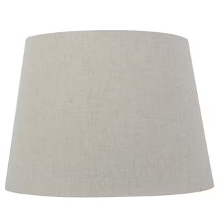 Hampton Bay Mix and Match 14 in. Dia x 10 in. H Oatmeal Round Table Lamp Shade DS17999 | The Home Depot