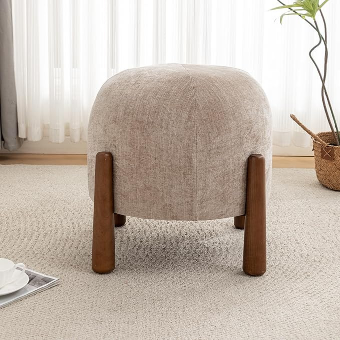 Wovenbyrd Mayfair Stackable Ottoman, Taupe Brown Fabric | Amazon (US)
