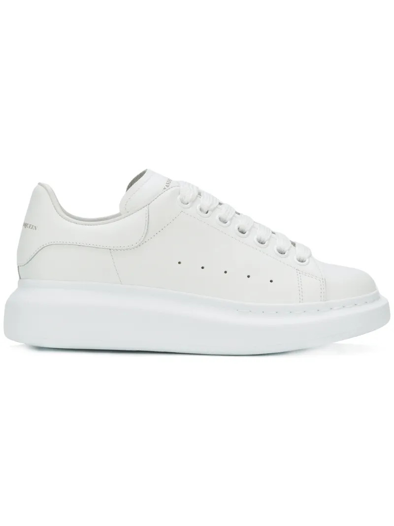 Alexander McQueen - extended sole sneakers - women - Leather/rubber - 41, White | FarFetch Global