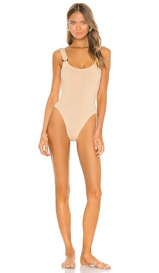 Hunza G Domino One Piece in Blush. | Revolve Clothing (Global)