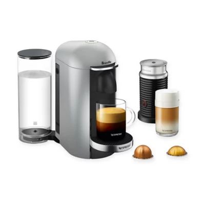 Nespresso® by Breville® VertuoPlus Deluxe Coffee and Espresso Maker Bundle in Silver | Bed Bath & Beyond