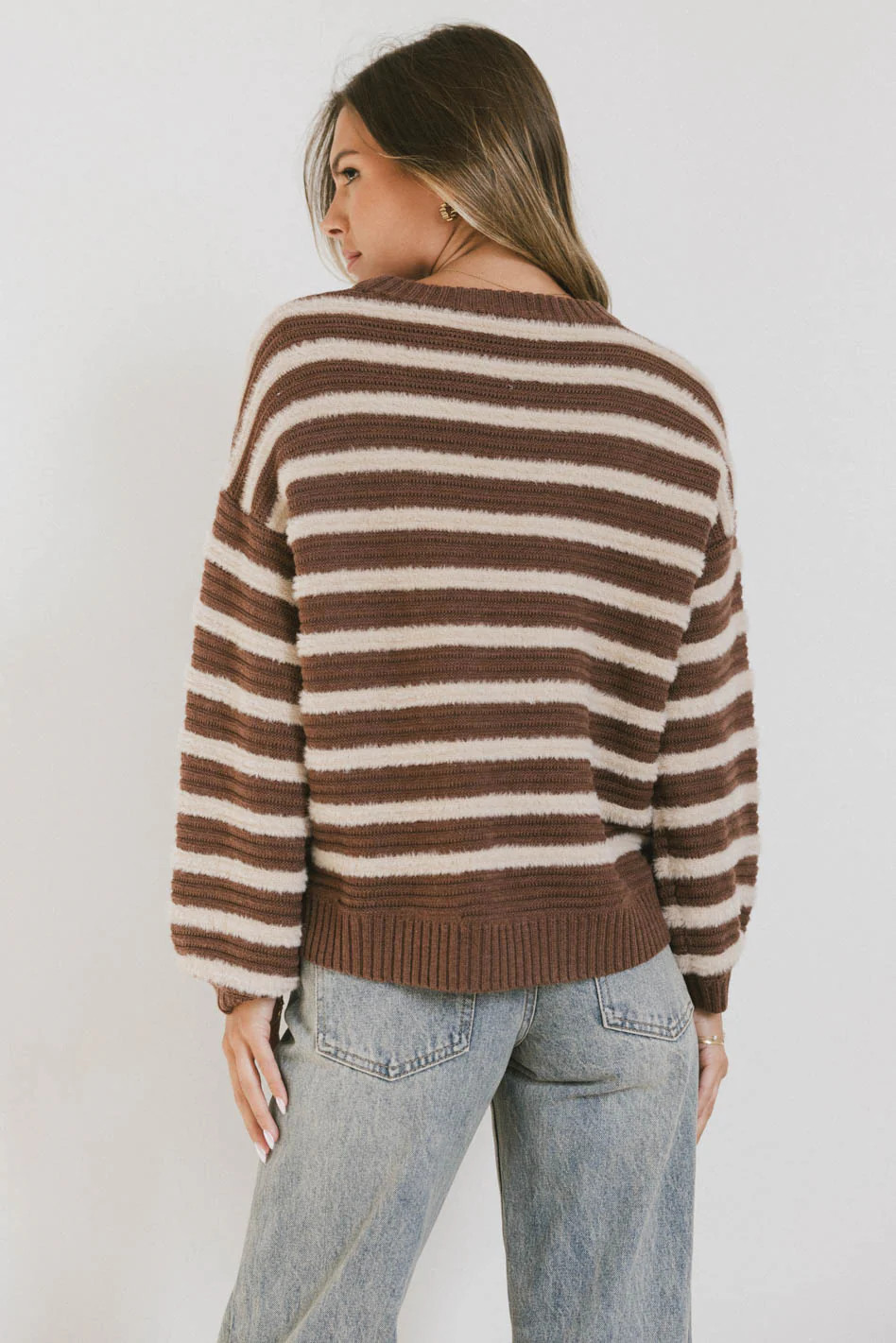 Azuline Striped Sweater in Brown | Böhme US
