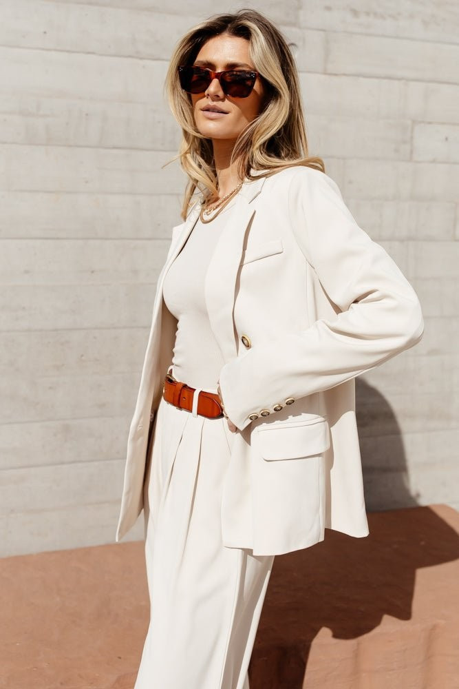 Romaine Blazer in Ivory - XS / Ivory - böhme | Böhme US