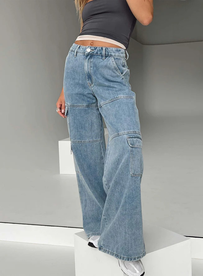 Tamba Cargo Jeans Denim | Princess Polly US