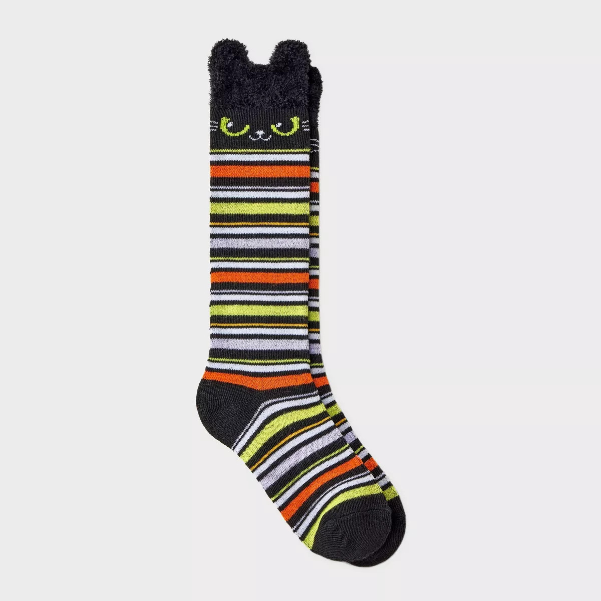 Kids' Halloween Cat Knee High Socks - Cat & Jack™ Black | Target