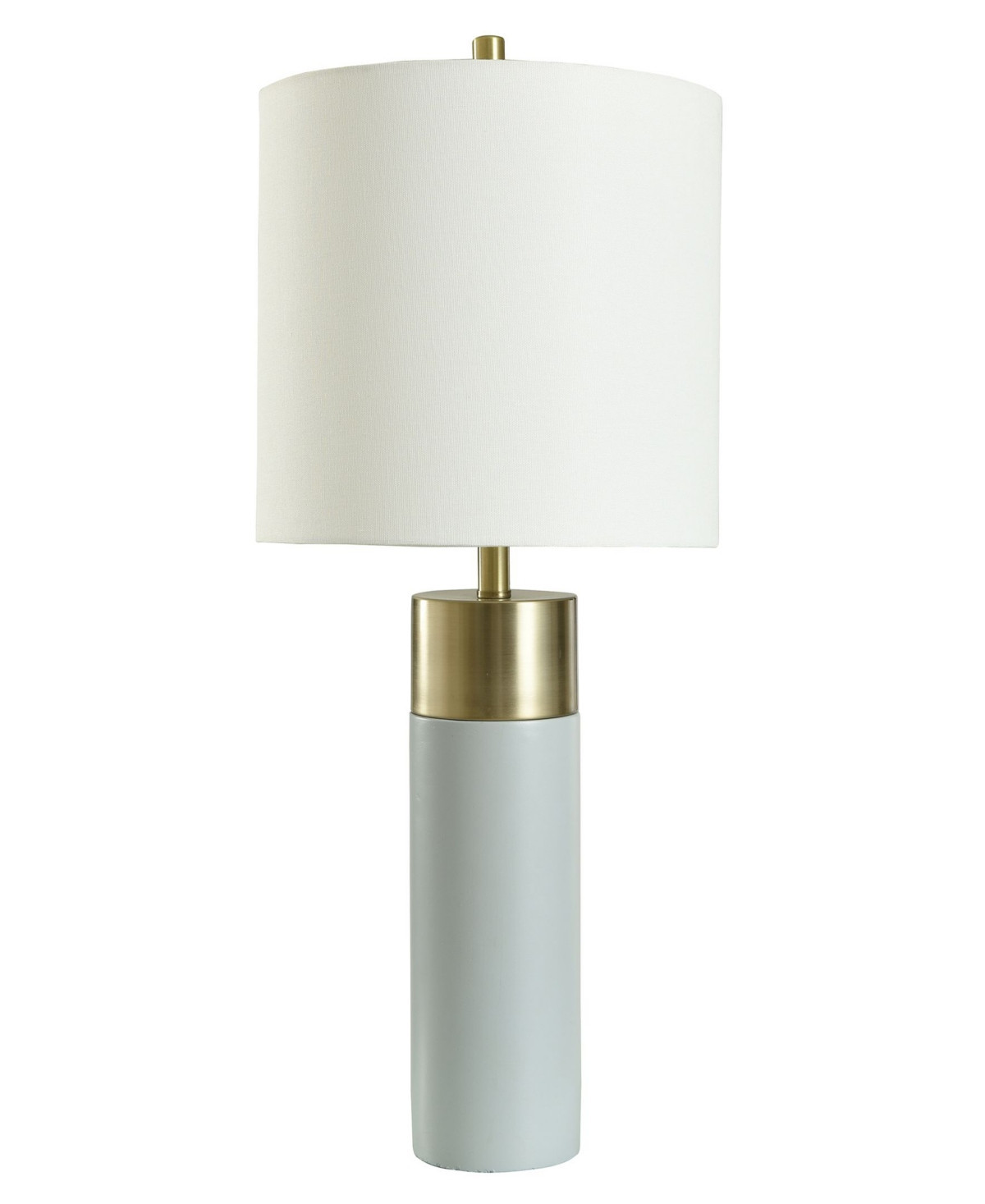 StyleCraft Concrete and Metal Table Lamp - Brass | Macy's