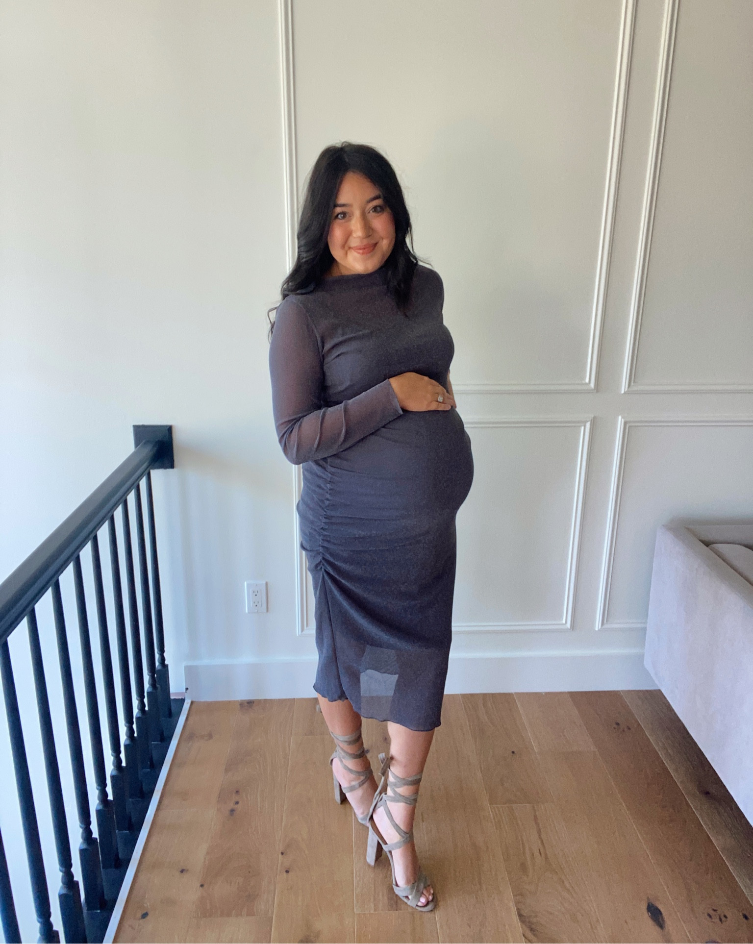 Love this maternity dress for any fun events or weddings this fall! 

#LTKbump #LTKshoecrush #LTKstyletip