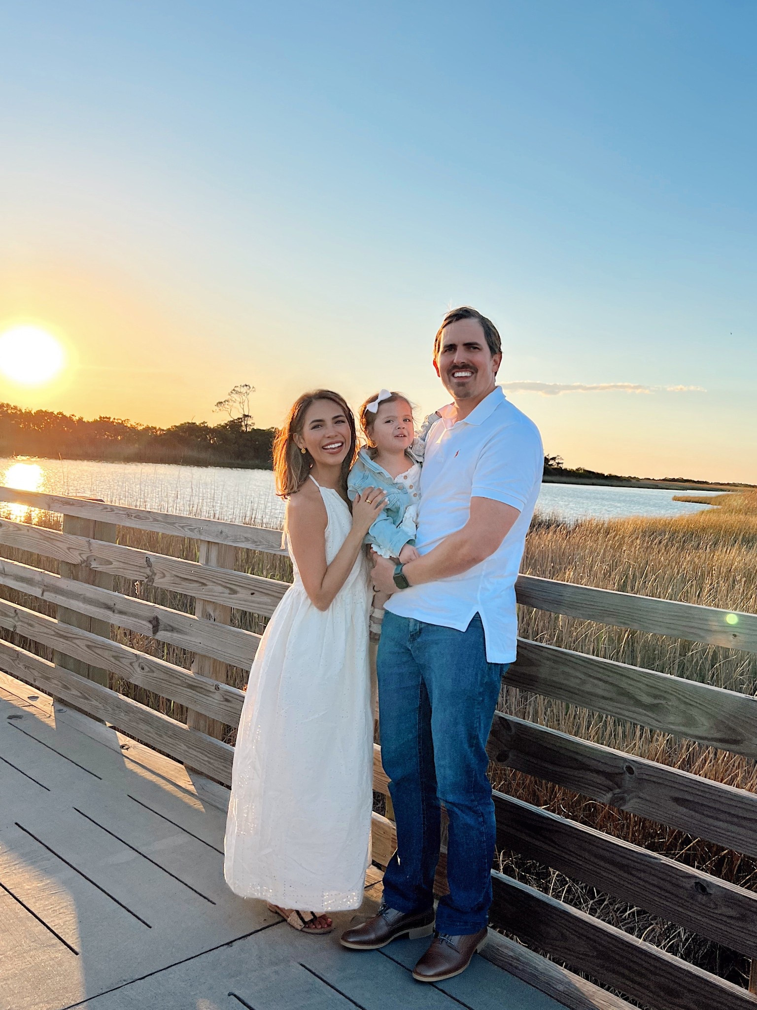 Family photo
Vacation outfit 
Summer eyelet dress 
Toddler girl Jean jacket  
Men’s Ralph Lauren white polo

#LTKKids #LTKStyleTip #LTKFamily