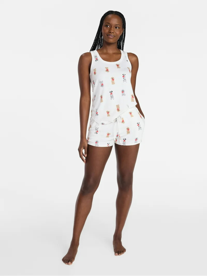 Joyspun Women's Cozy Lounge Collection Hacci Knit Sleep Shorts, 3" Inseam, Sizes XS-3X | Walmart (US)