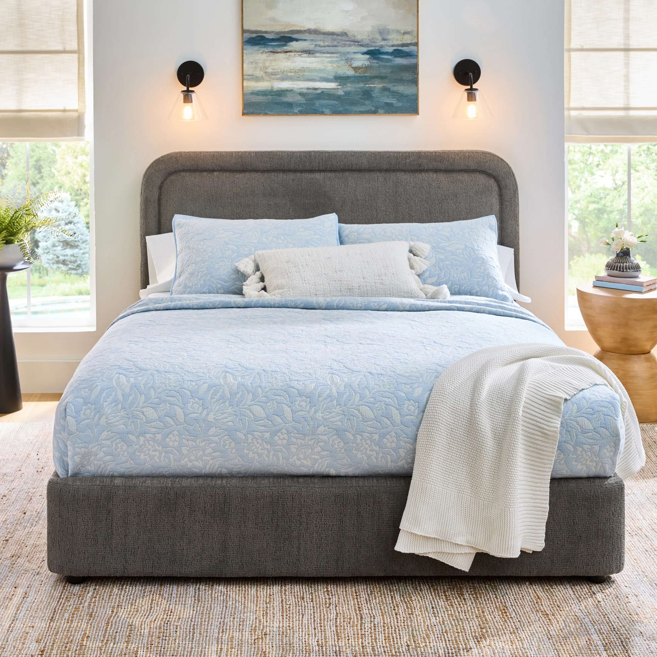 Better Homes & Gardens Juliet Queen Platform Bed, Gray | Walmart (US)