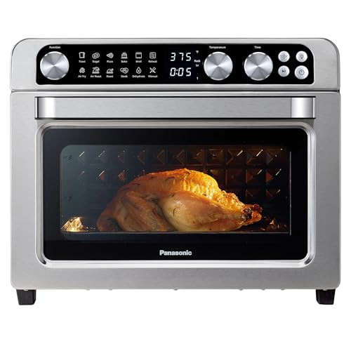 Panasonic Air Fryer Toaster Oven Combo with 11 Preset Cooking Functions, FlashXpress with Double Infrared Heating, Temperature Control Dial, PFAS Free, 1800W - NB-G211P | Amazon (US)