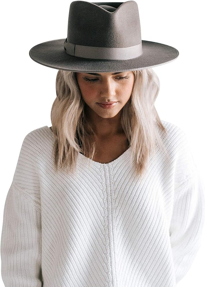 Gigi Pip Monroe Rancher Western Felt Hat for Women, 100% Wool | Amazon (US)