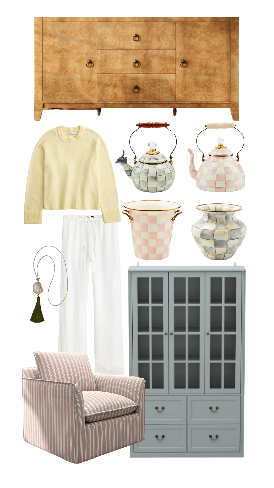 July’s most-loved finds are equal parts charming home details and easy summer staples 🤍 From the vintage-inspired furniture and checkerboard kitchen pieces to the soft yellow knit and effortless white pants, these are the pieces you all came back for again and again.

summer finds
home decor finds
vintage-inspired furniture
wayfair furniture
colorful kitchen decor
elevated everyday style
summer wardrobe essentials
mackenzie-childs 

 #LTKootd #LTKSeasonal #LTKHome