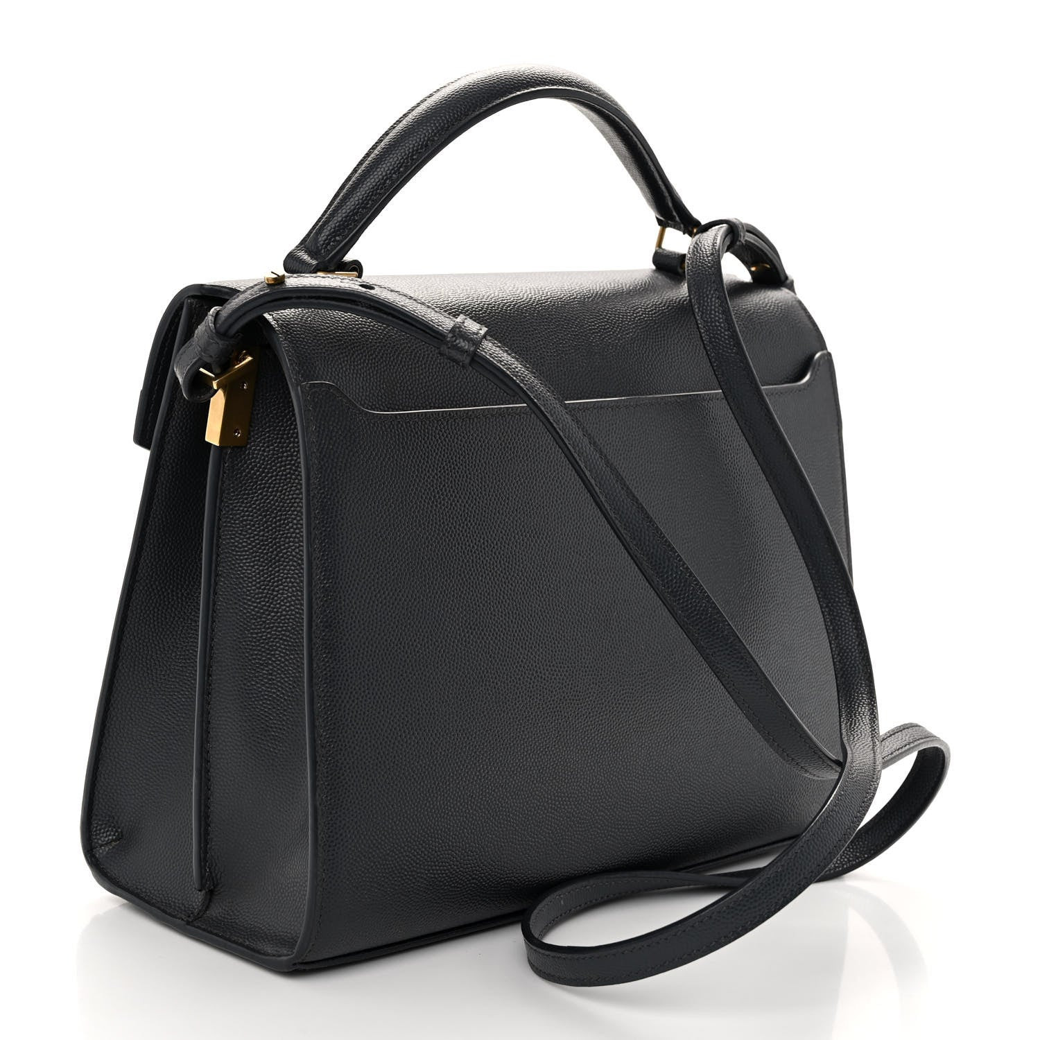 Grain de Poudre Medium Classic Monogram Cassandra Top Handle Dark Smog | FASHIONPHILE (US)