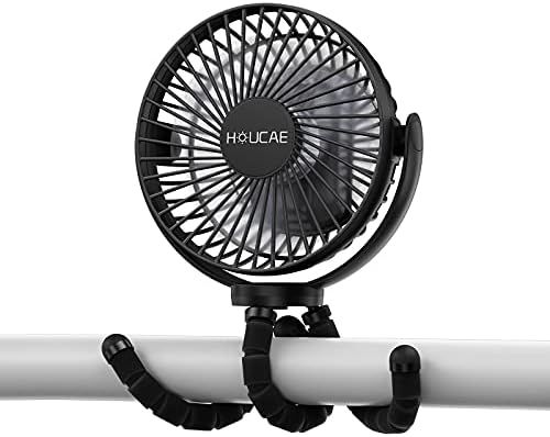 Amazon.com: HOUCAE Stroller Fan Flexible Tripod on Fan with Ultra Quiet, 3 Speed, Portable Handhe... | Amazon (US)