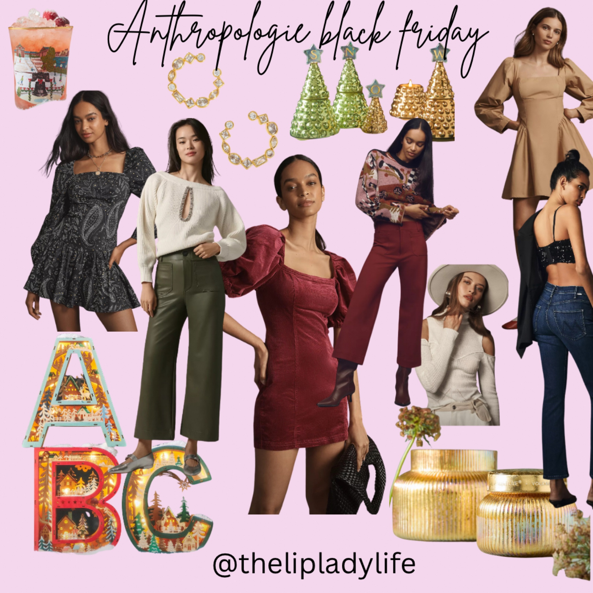 Black Friday sale at Anthropologie! 30% off, plus extra 40% off sale items! Great gift ideas for those on your Christmas list! #anthropologie #blackfriday #christmaslist #christmasgift #candle #dress 

#LTKCyberWeek #LTKSeasonal #LTKHoliday