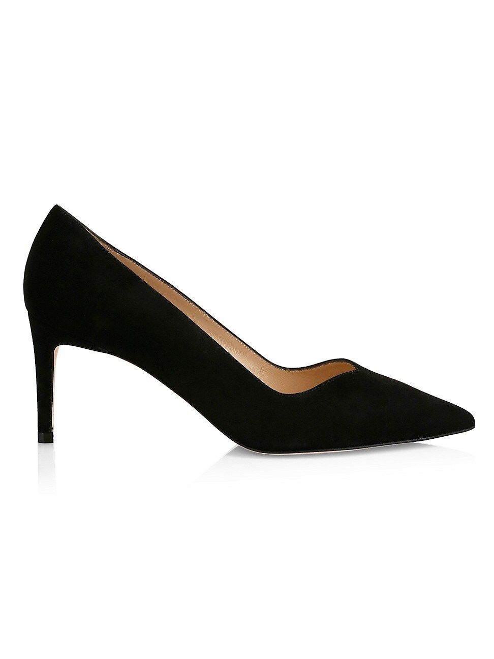 Stuart Weitzman Women's Anny Suede Pumps - Black - Size 5.5 | Saks Fifth Avenue