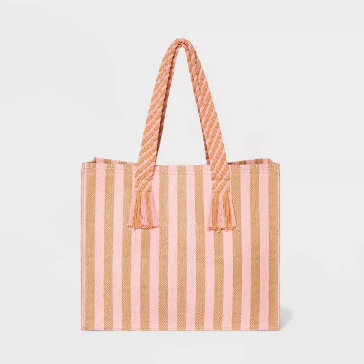 Straw Boxy Tote Handbag - Universal Thread™ | Target
