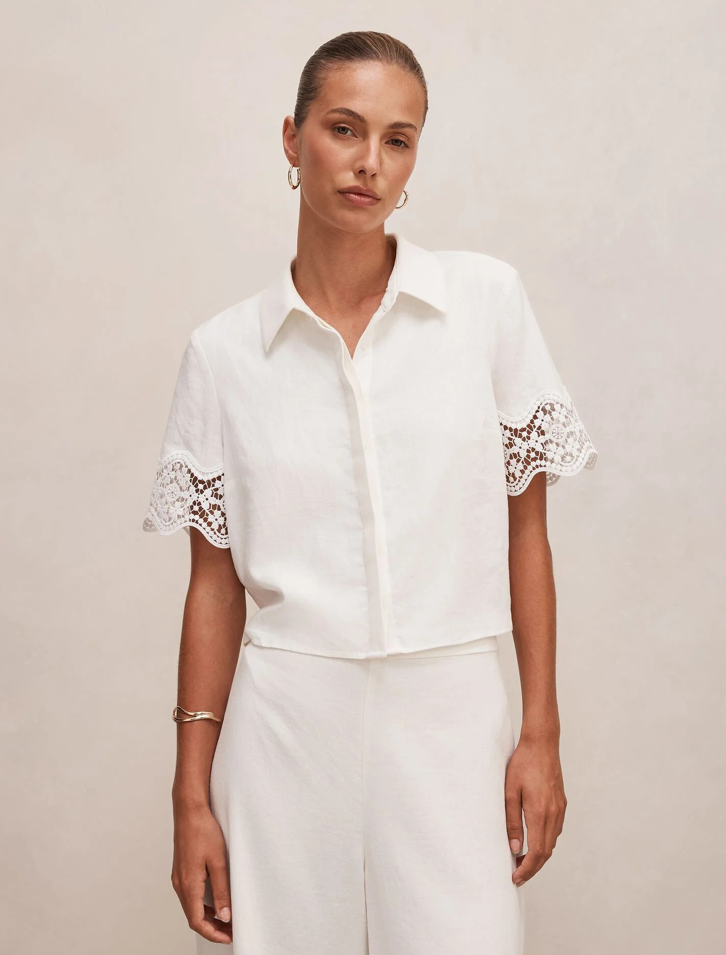 Skye Lace Trim White | Ever New US