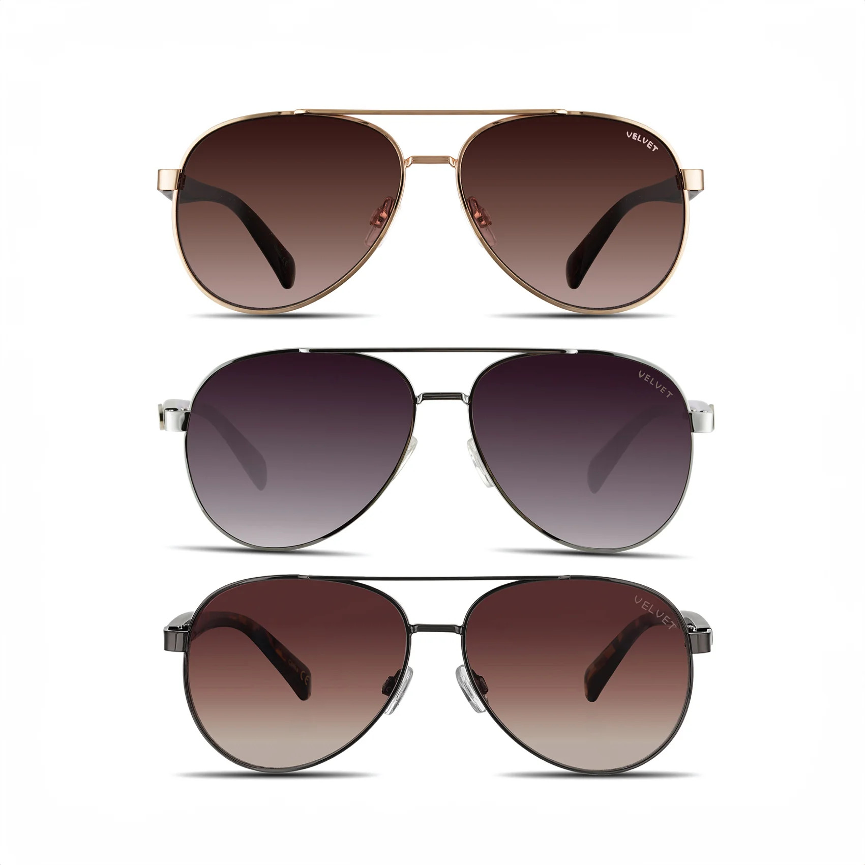 Aviator Small Sunglass Style Box | Velvet Eyewear (US)