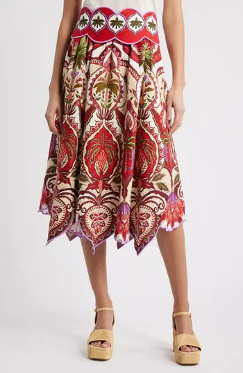 Odara Scallop Midi Skirt | Nordstrom